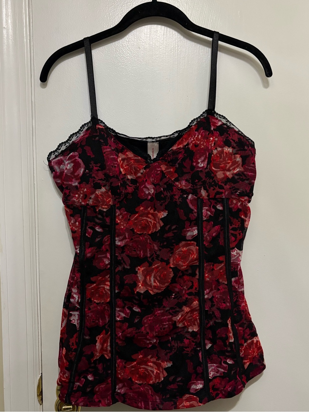 floral corset tank top